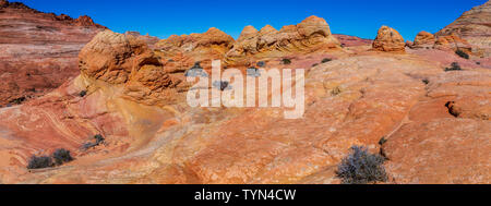 La onda en acantilados Vermillion, Arizona Foto de stock