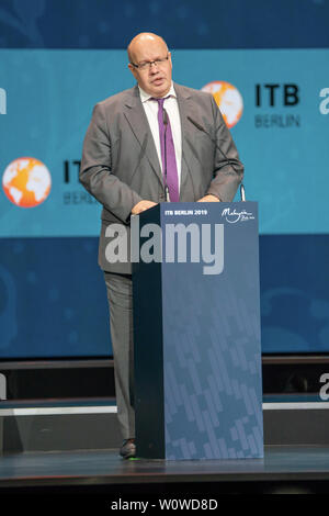 La ITB de Berlín 2019 - Ceremonia de Apertura - Peter Altmaier, Ministro Federal de Asuntos Económicos y energía Foto de stock