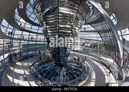 Domo Reichtstag interieur, arquitecto Sir Norman Foster, Berlín