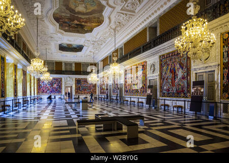 Dinamarca, Zelanda, Copenhague, Christianborg Palace, el Royal salas de recepción, sala de tapices Foto de stock