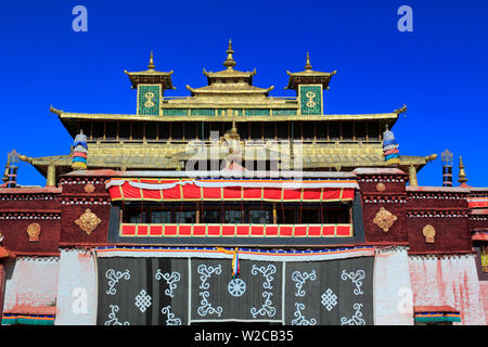 Templo Utse, Monasterio Samye (Gompa), Dranang Samye, prefectura de Shannan, Tíbet, China Foto de stock