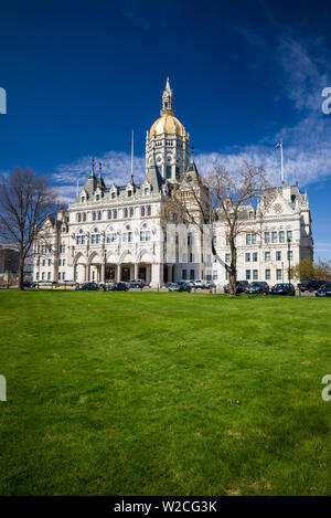 Estados Unidos, Connecticut, Hartford, Connecticut State Capitol, exterior Foto de stock