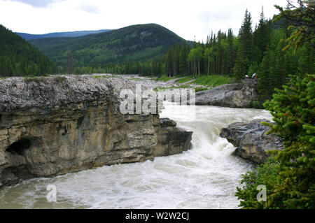 Codo Falls, Bragg Creek, Alberta Foto de stock