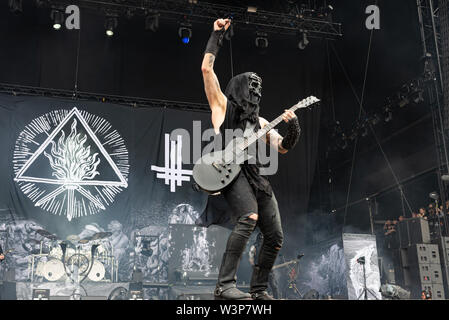 Rendimiento Download Festival 2019 Featuring: Behemoth donde: Derby, Reino Unido cuando: 15 Jun 2019 Crédito: WENN.com Foto de stock