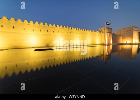 Qasr Al Muwaiji, Al Ain, Emiratos Árabes Unidos - 5 de ene, 2018: El Palacio de Su Alteza el Jeque Khalifa bin Zayed Al Nahyan Foto de stock