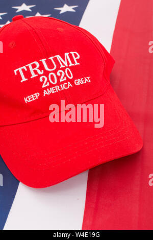 UU Keep America Great basecap con ee bandera donald trump 2020 us elección rojo 