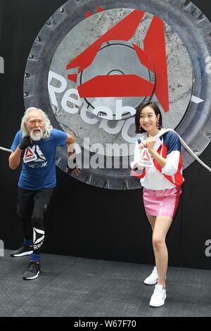 modelo chino Wang asiste a evento promocional para ' Reebok' en China, 8 de julio de 2018 Fotografía de stock - Alamy