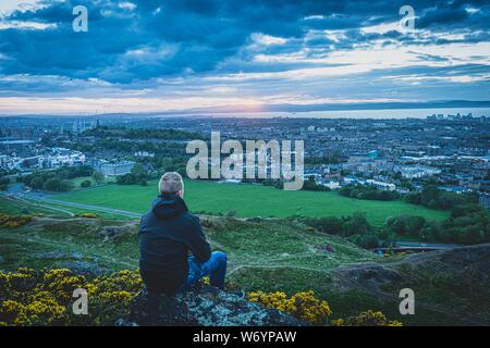 Holyrood Park, Arthurs Seat en Edimburgo, Escocia