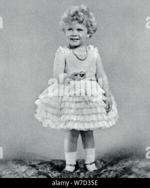 La Princesa Isabel en 1928, de dos años de edad (1937). Artista: Desconocido Foto de stock
