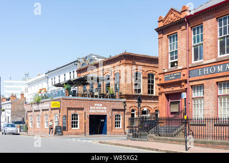 La fábrica de botones Pub, Frederick Street, Jewellery Quarter, Birmingham, West Midlands, Inglaterra, Reino Unido Foto de stock