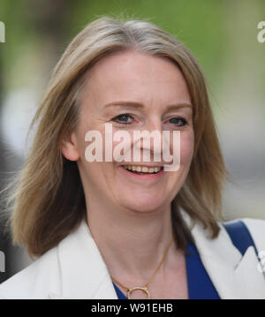 Secretario de Comercio Internacional Liz Truss en Downing Street en Londres. Foto de stock
