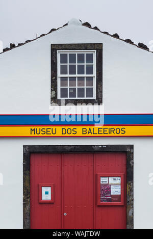 Portugal, Azores, Pico Island, Lajes do Pico. Museu dos Baleeiros, balleneros Museo exterior (Uso Editorial solamente) Foto de stock