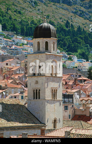 Iglesia de San Salvador (Dubrovnik, Croacia) es una pequeña iglesia votiva situada en el casco antiguo de Dubrovnik. Está dedicada a Jesucristo Foto de stock