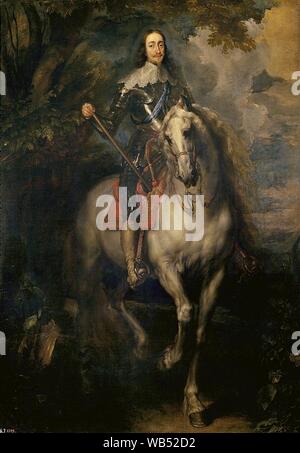 Anthony van Dyck - retrato ecuestre de Carlos I de Inglaterra (Copiar). Foto de stock