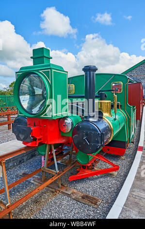 El monorraíl Lartigue en Listowel, Condado de Kerry, República de Irlanda, es el único sistema ferroviario construido por el francés Charles Lartigue. Foto de stock