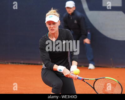 Nuremberg, Alemania - 20 de mayo de 2019: el tenista estadounidense Alison Riske al Euro 250.000 WTA Versicherungscup 1ª ronda del torneo principal coincida con un draw Foto de stock