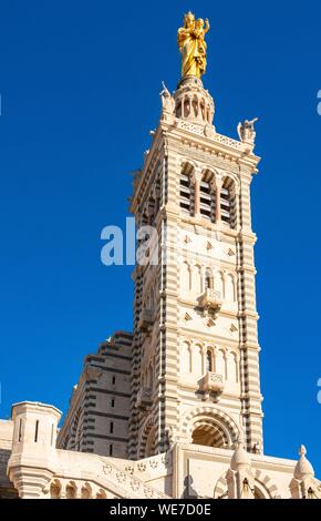 Francia, Bouches du Rhone, Marsella, la catedral de Notre Dame de la Garde