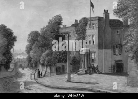 La George Inn 1850. Greenwich. . . . . Foto de stock
