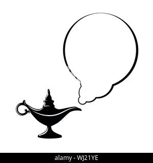 Lámpara de Aladino, ilustración, vector sobre fondo blanco. 13762835 Vector  en Vecteezy