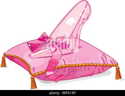 Zapatilla de cristal cenicienta Imágenes vectoriales de stock - Alamy