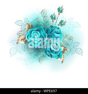 Rosas turquesas Imágenes vectoriales de stock - Alamy