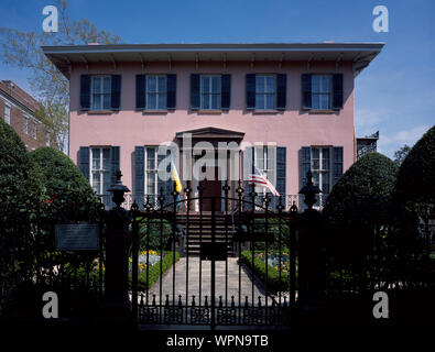 Low House, construido en 1849 por Andrew Low agricultor algodón ricos en Savannah, Georgia Foto de stock
