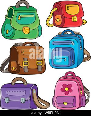 Conjunto de objetos aislados tema ilustración escolar Imagen Vector de  stock - Alamy