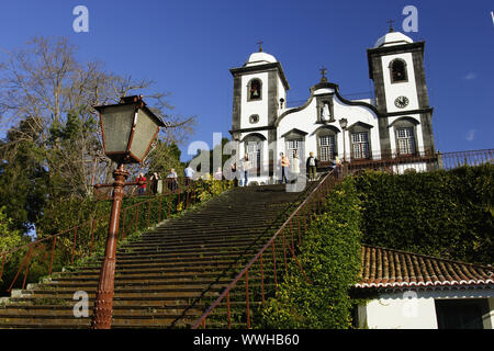 Portugal, Madeira, Wallfahrtskirche Nossa Senhora do Monte en Monte Foto de stock