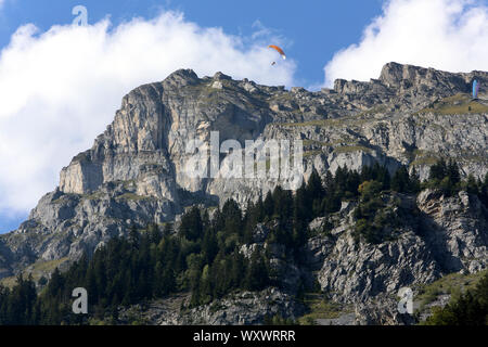 Chaîne des Fiz. Plateau d'Assy. Passy. Alta Saboya. Francia. Foto de stock