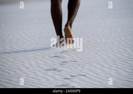 Trekking à Lençóis Maranhenses Banque D'Images