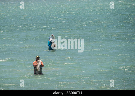 Dans la pêche, Piauí Barra Grande Banque D'Images