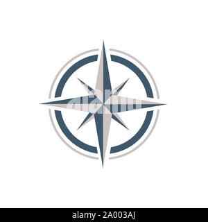 Création Logo design élégant Compass Concept Design Modèle Icône vecteur Illustration de Vecteur