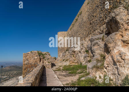 Alcaudete château vue panoramique vue aérienne en Andalousie Espagne Banque D'Images