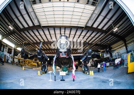 5 mai 2016 - Canada - Alberta Nanton Vintage world war 2 bombardier Lancaster au Bomber Command Nanton Museum of Canada Banque D'Images