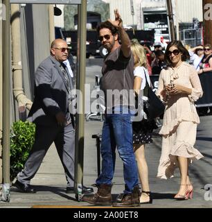 Gerard Butler arrive à la Jimmy Kimmel studio Hollywood, CA 15 août 2019. Avec : Gerard Butler Où : Hollywood, California, United States Quand : 19 août 2019 Source : WENN.com Banque D'Images