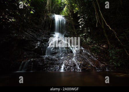 Cascade dans la jungle de Bornéo Banque D'Images