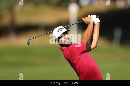 La Russie est Erik Van Rooyen pendant deux jours le BMW PGA Open à Wentworth Golf Club, Surrey Banque D'Images