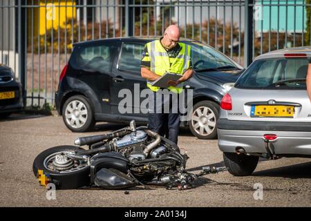 EINDHOVEN, Pays-Bas. 19 Sep, 2019. dutchnews Femme, gravement blessés après l'accident de moto à Eindhoven : Crédit Photos Pro/Alamy Live News Banque D'Images