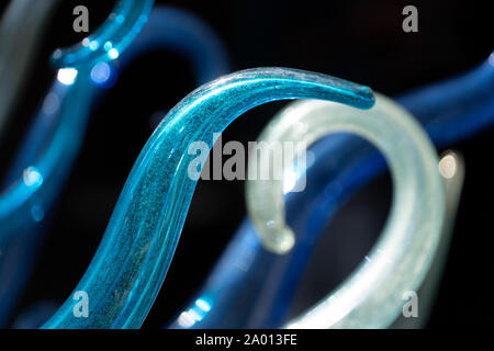 En verre de Murano Venise close up detail Banque D'Images