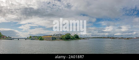 Les petites îles de l'archipel au sud d'Helsinki, capitale de la Finlande Banque D'Images