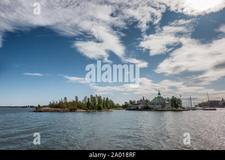 Les petites îles de l'archipel au sud d'Helsinki, capitale de la Finlande Banque D'Images