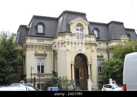 Façades de maisons et monuments maisons dans l'ancien quartier de Armenesc Banque D'Images