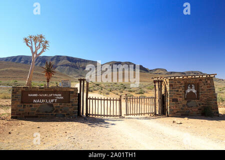 Entrée de Namib Naukluft Mountain Park, Namibie Banque D'Images