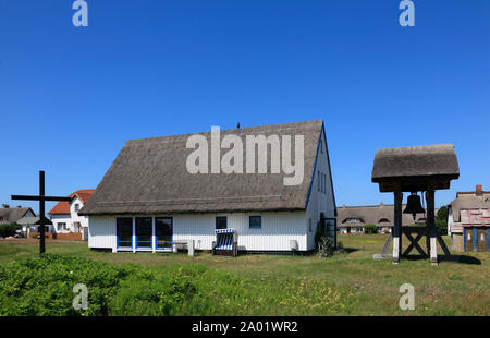 Église de Härkingen, île de Hiddensee, mer Baltique, Mecklembourg Poméranie occidentale, l'Allemagne, de l'Europe Banque D'Images