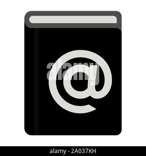 L'icône Carnet d'adresses simple vecteur, illustration de l'annuaire - Inscription symbole,,etiquette,web,e-mail icon,etc. Banque D'Images