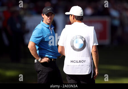 L'Irlande du Nord pendant son Rory McIlroy premier tour dès le jour de l'Open PGA BMW à Wentworth Golf Club, Surrey Banque D'Images