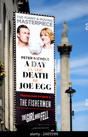 Londres, Angleterre, Royaume-Uni. Une journée dans la vie de Joe Egg (Peter Nichols) à la Trafalgar Studios, Whitehall (sept 2019) Banque D'Images