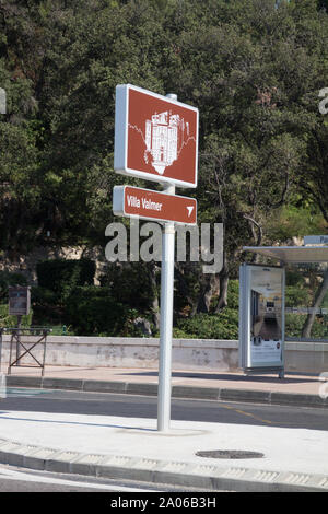 Voici ce que vous pouvez voir à partir de la Villa Valmer à Marseille Banque D'Images