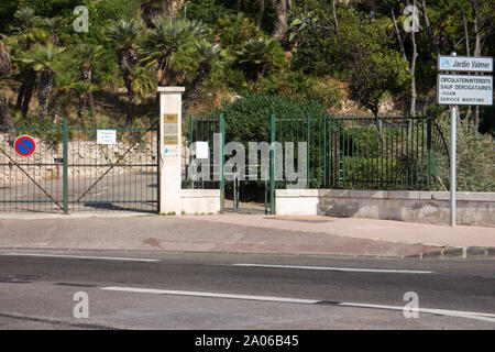 Voici ce que vous pouvez voir à partir de la Villa Valmer à Marseille : Entrée Banque D'Images