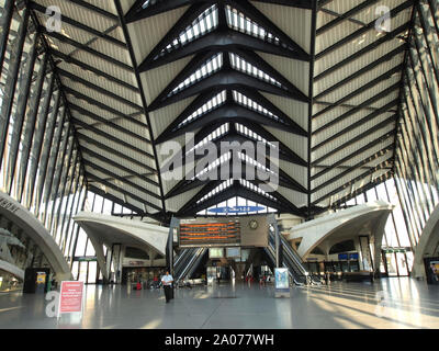 Gare TGV, la gare de Satolas Satolas avec passage à l'aéroport St Excupery, Lyon, France Banque D'Images